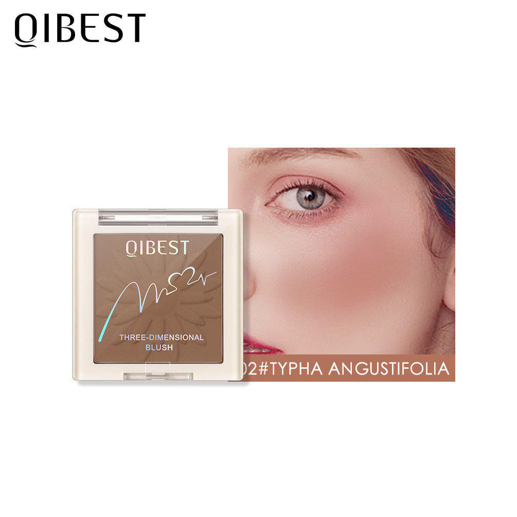 Matte Pearlescent Blush Powder Long-Lasting Natural Finish