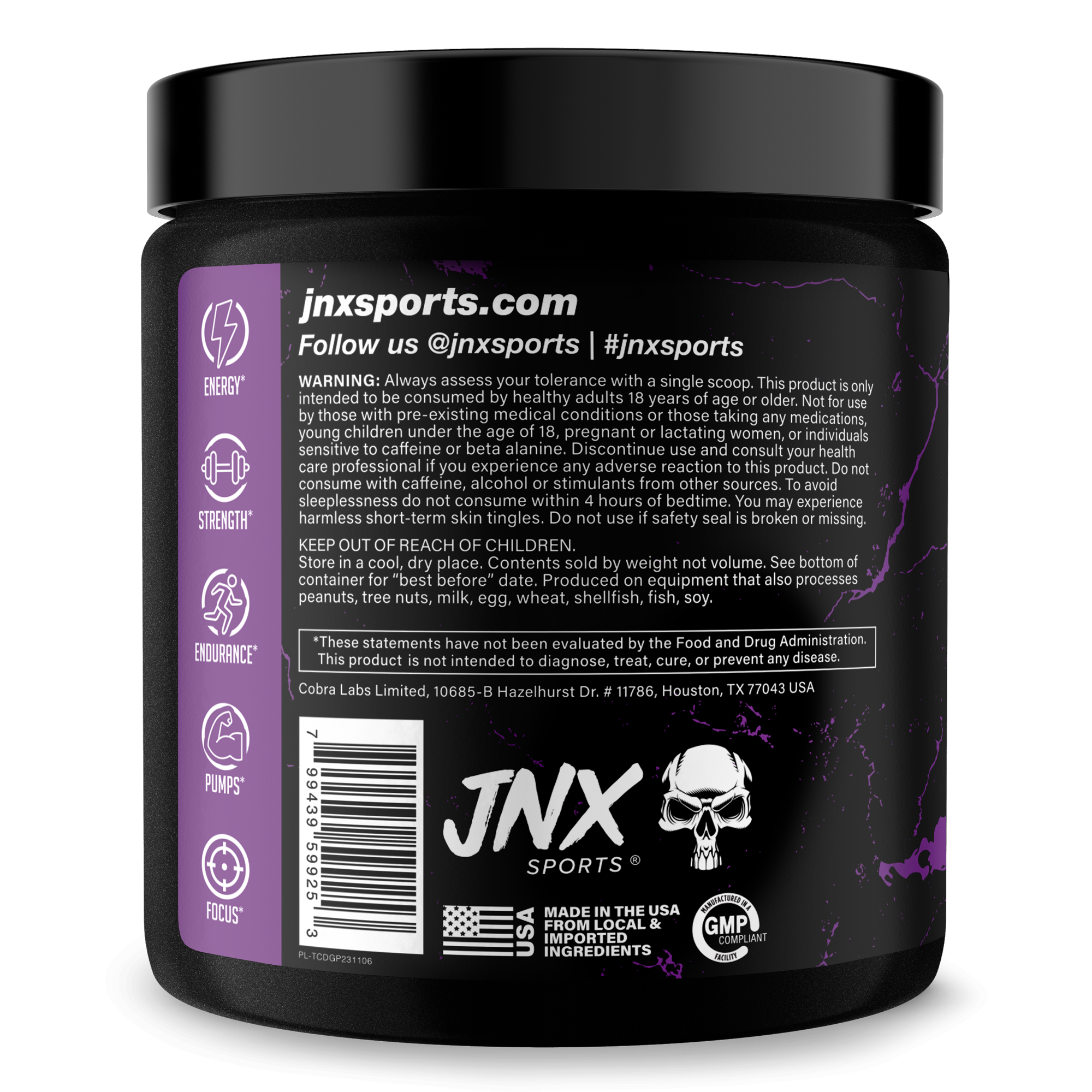 Pre-Workout Energy Focus Performance Supplement