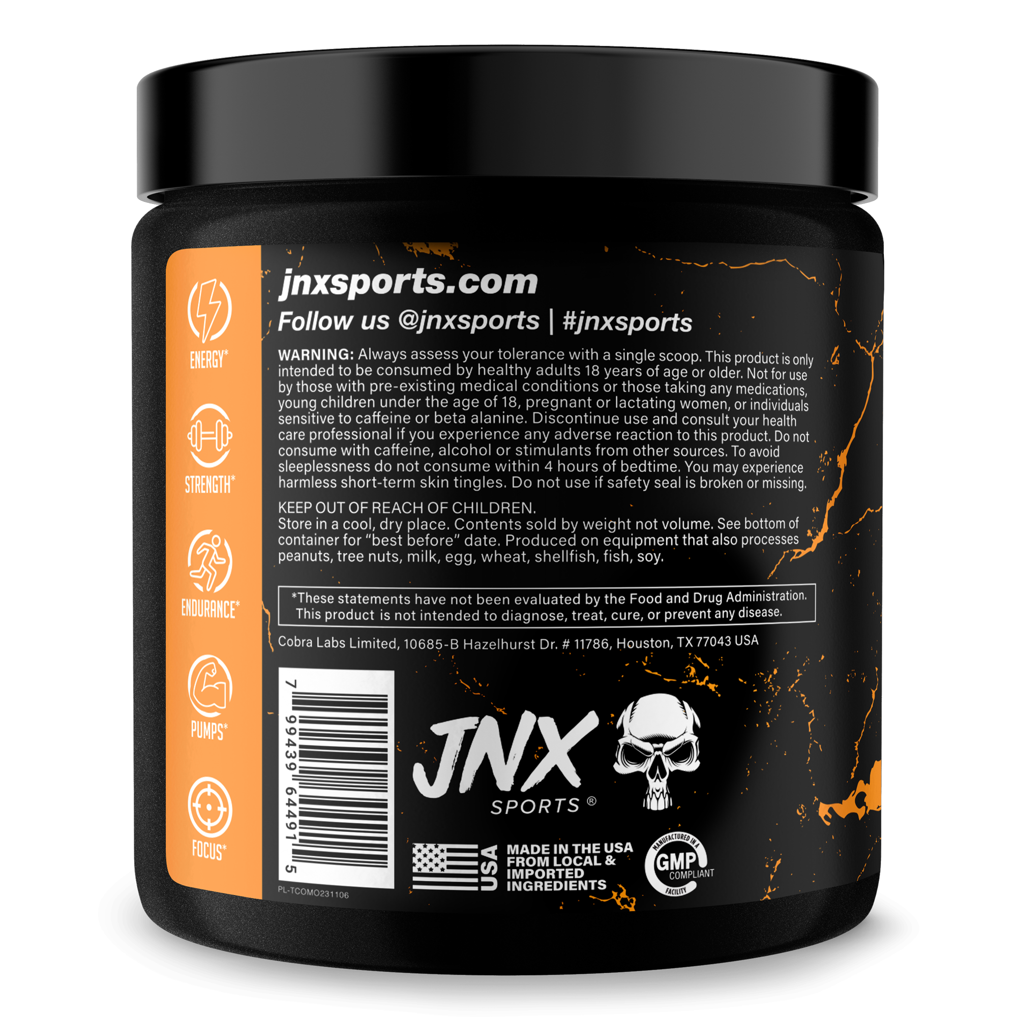 Pre-Workout Energy Focus Performance Supplement