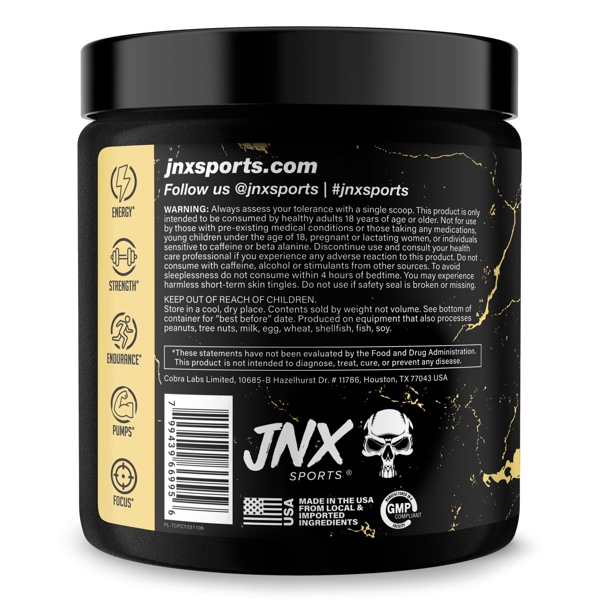 Pre-Workout Energy Focus Performance Supplement
