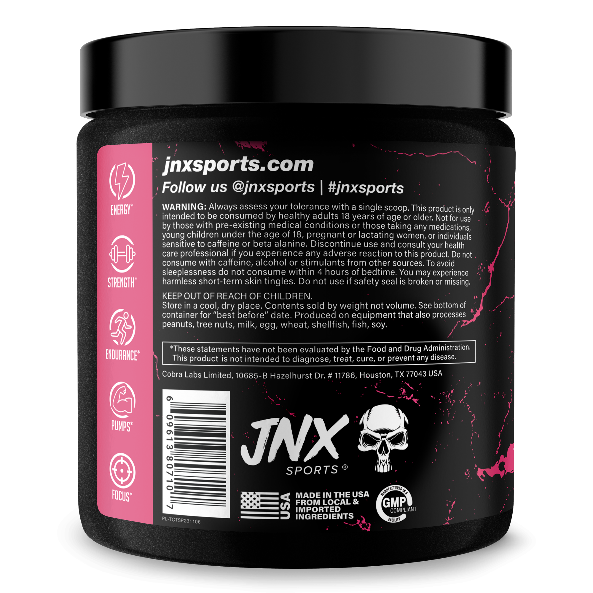 Pre-Workout Energy Focus Performance Supplement