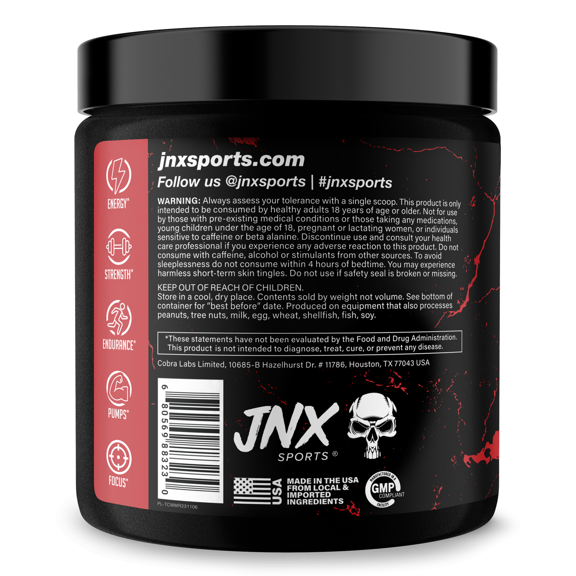 Pre-Workout Energy Focus Performance Supplement