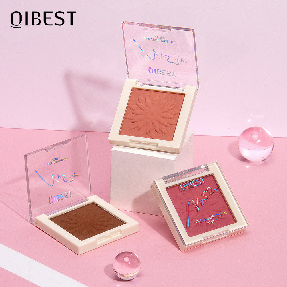 Matte Pearlescent Blush Powder Long-Lasting Natural Finish