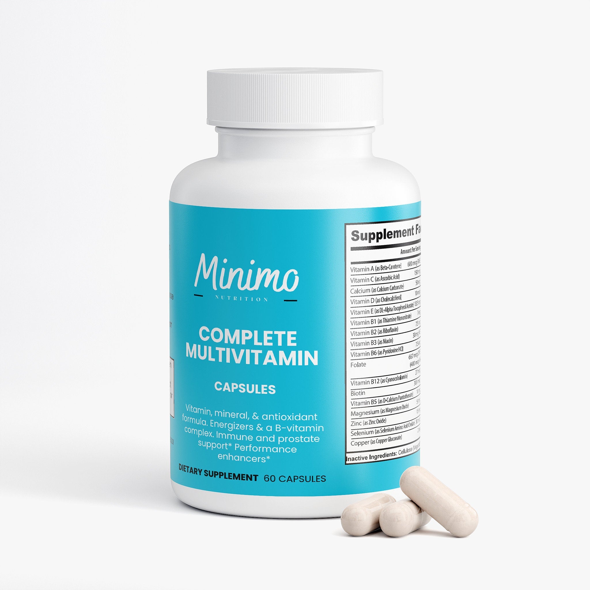 Complete Multivitamin Immunity Boost Supplement 60 Count Capsules