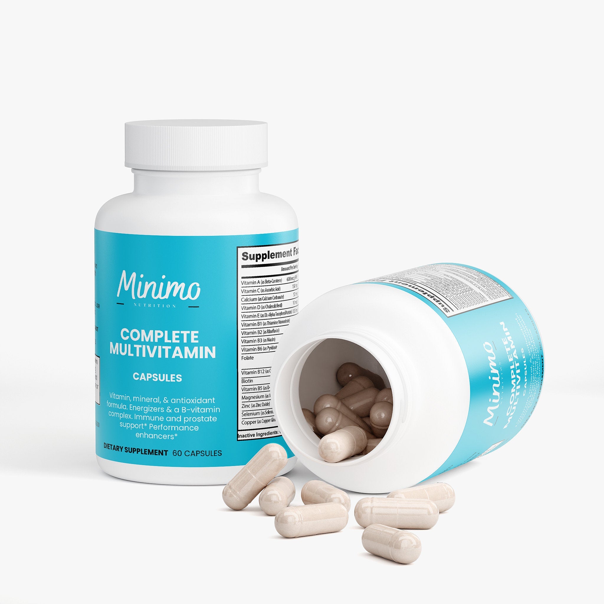 Complete Multivitamin Immunity Boost Supplement 60 Count Capsules
