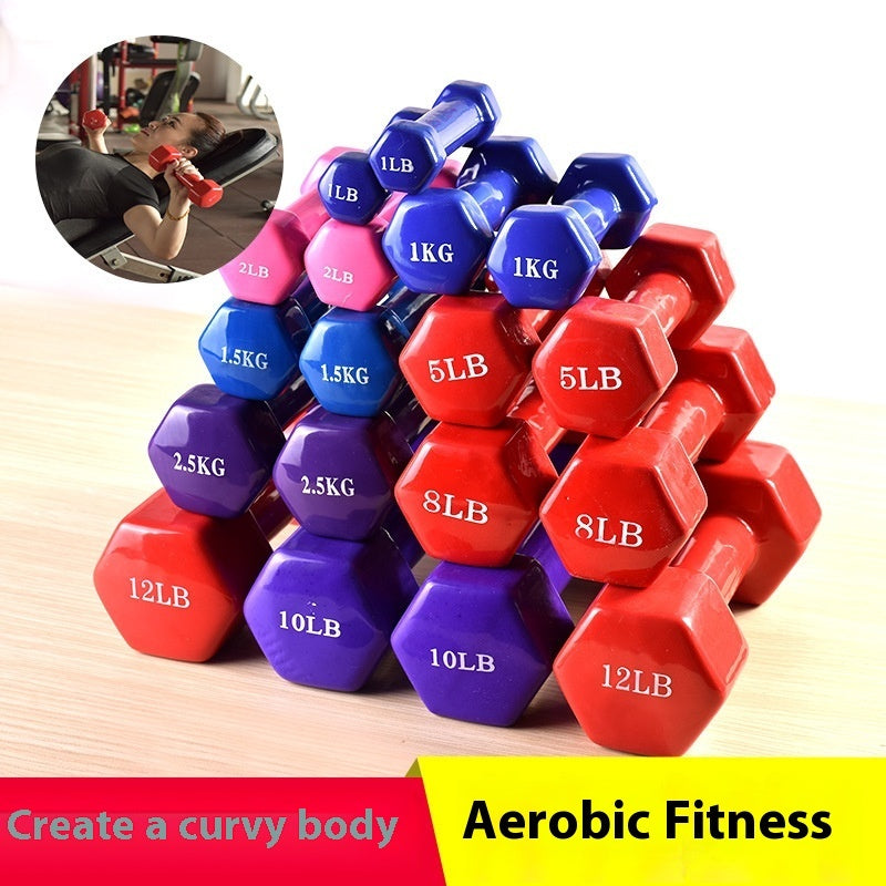Hexagonal Dumbbell Set for Home Fitness Arm Training