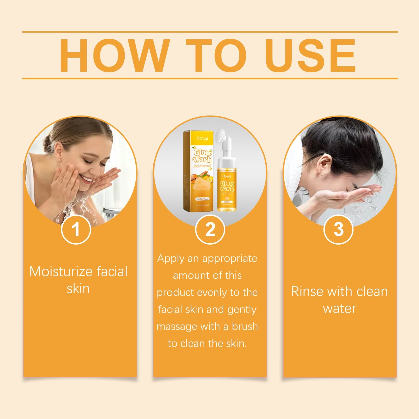 Turmeric Facial Cleanser Gently Cleanses Pores and Refreshes Skin