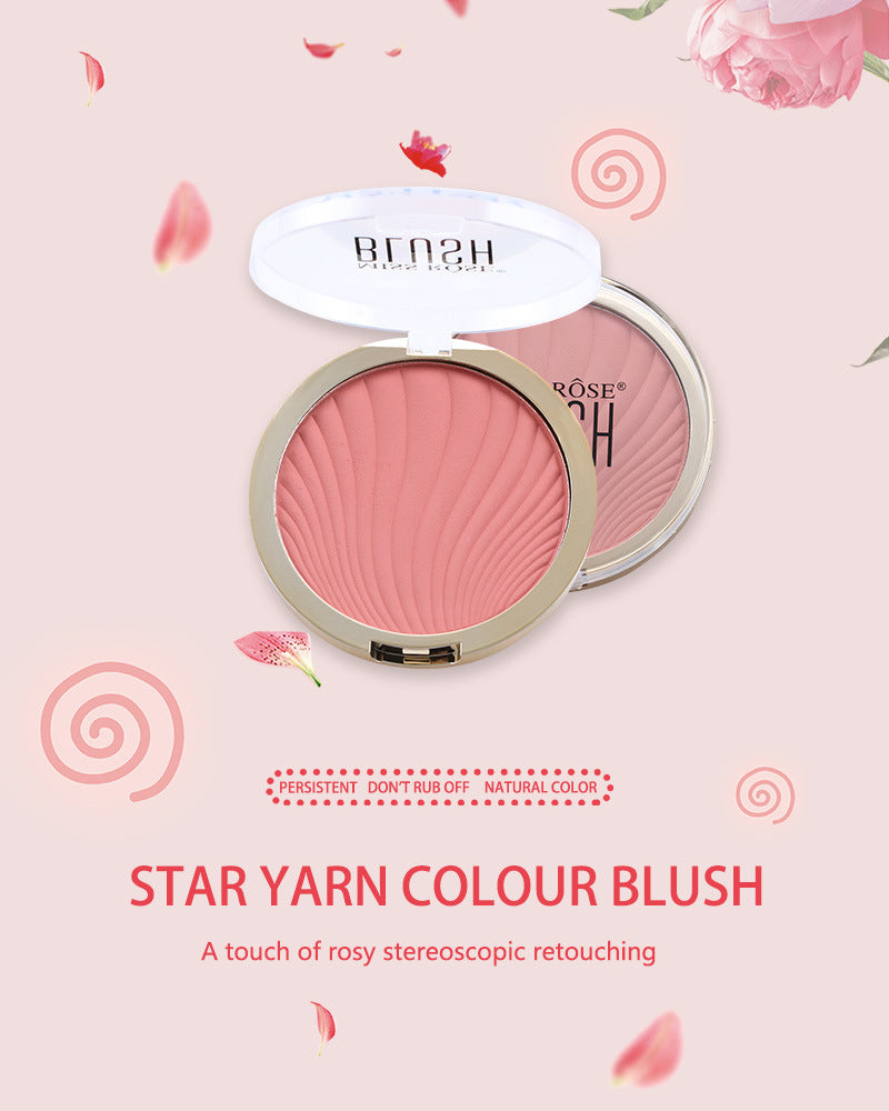 Six-Color Matte Blush and Highlighter Palette Set