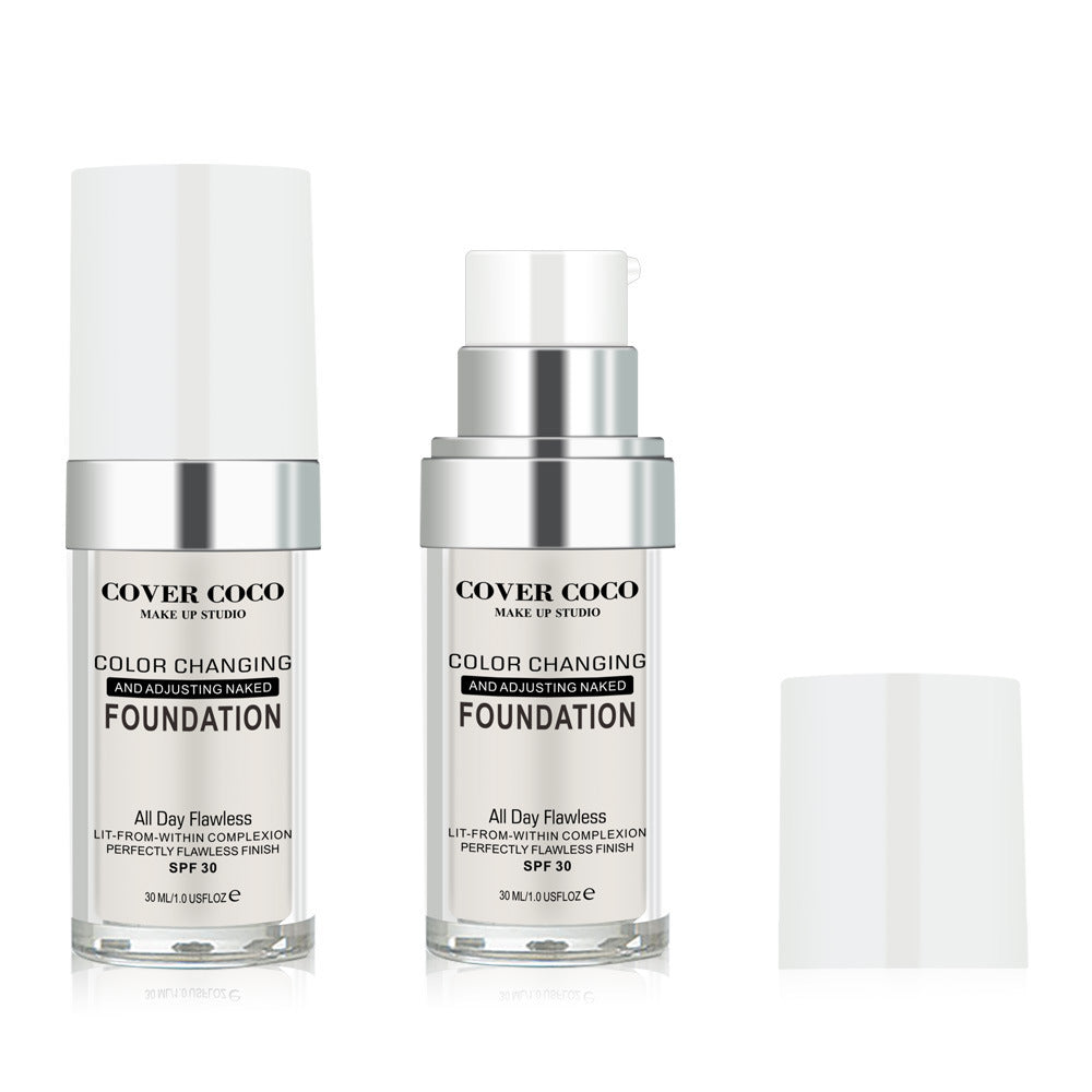 Color Changing Liquid Foundation Brightening BB Cream Concealer Makeup