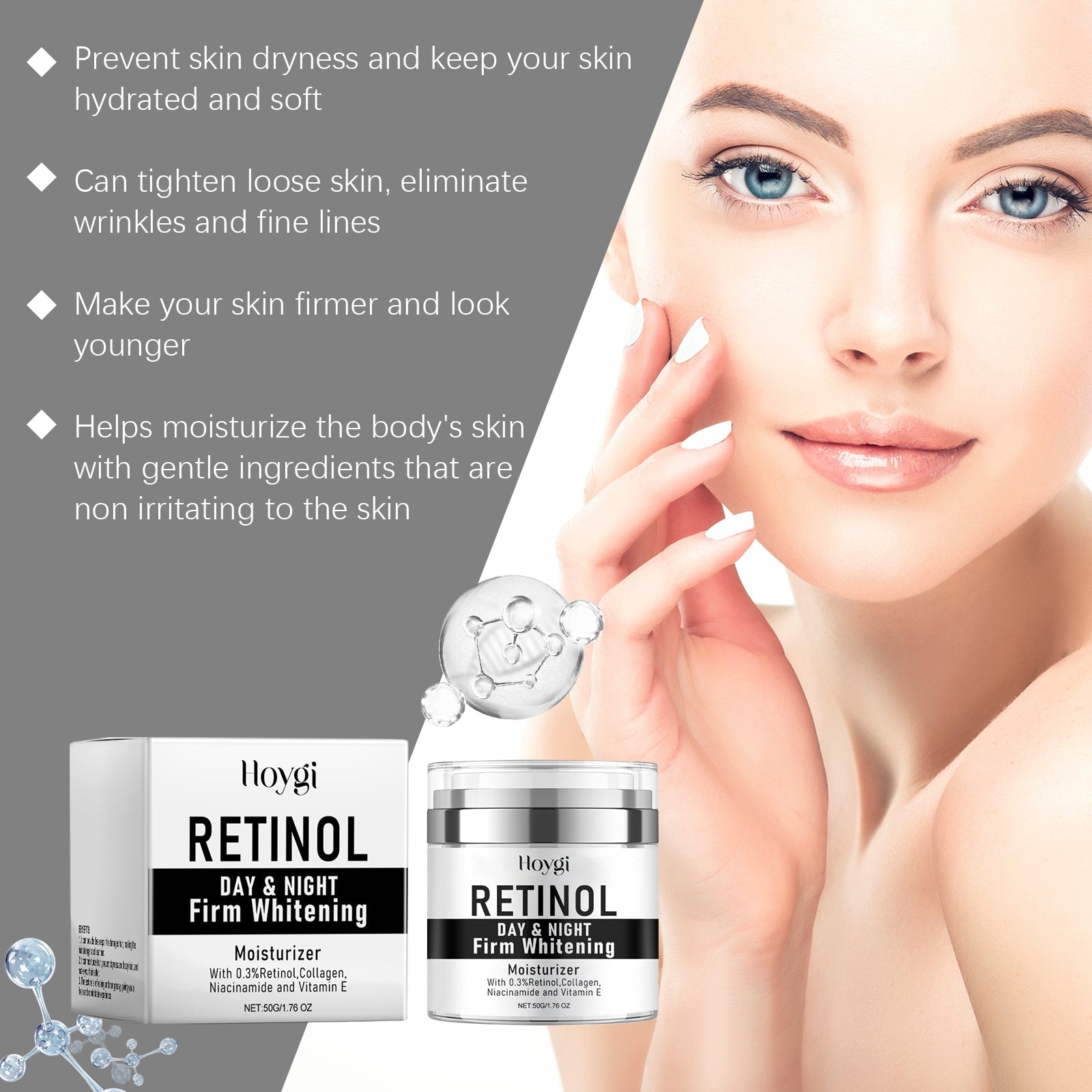 Daily Facial Moisturizer Nourishing Hydrating Cream for Radiant Skin