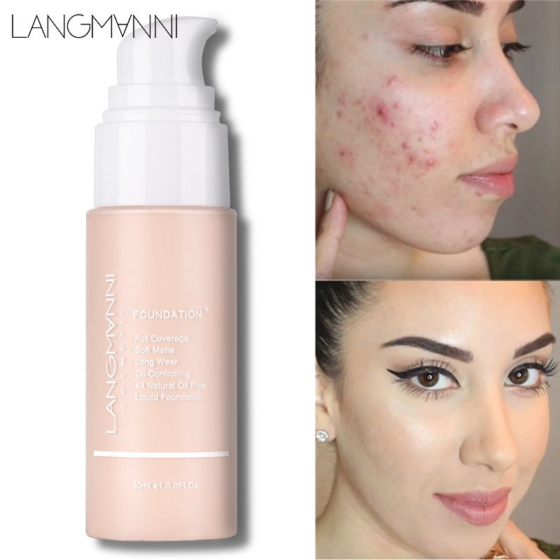 Matte Oil Control Concealer Foundation for Flawless Coverage Daily