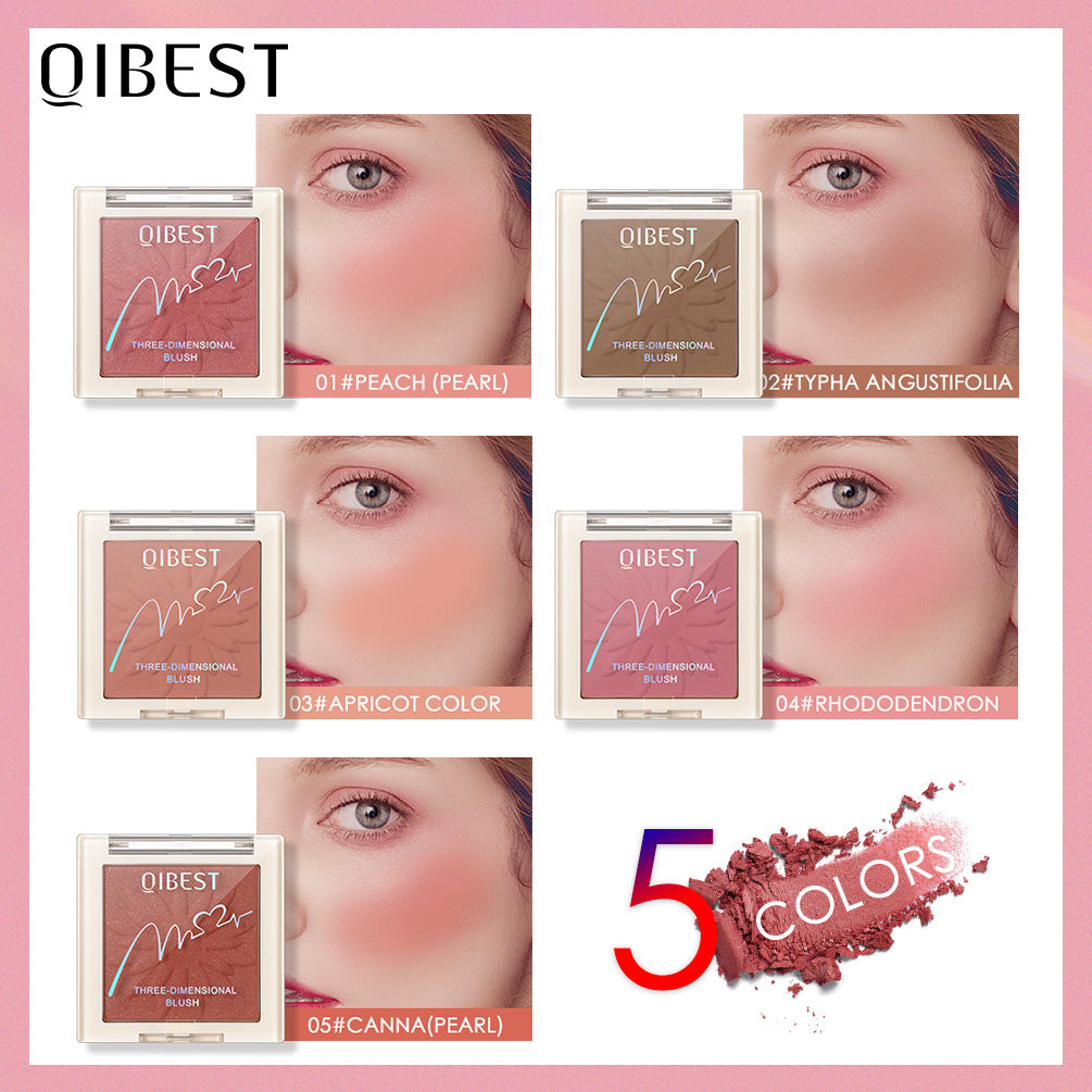 Matte Pearlescent Blush Powder Long-Lasting Natural Finish