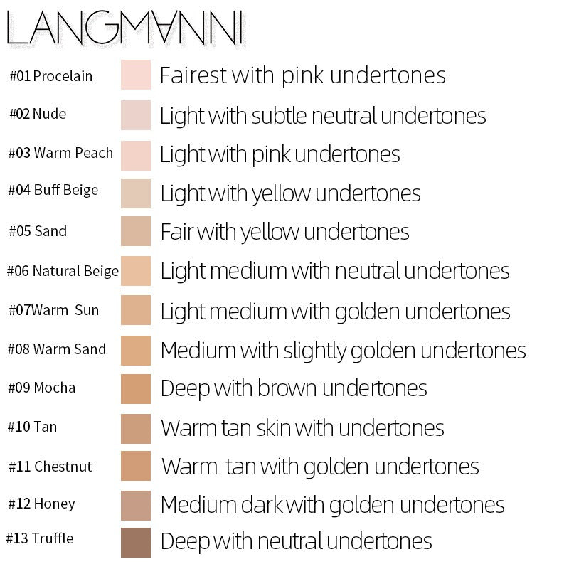 Matte Oil Control Concealer Foundation for Flawless Coverage Daily