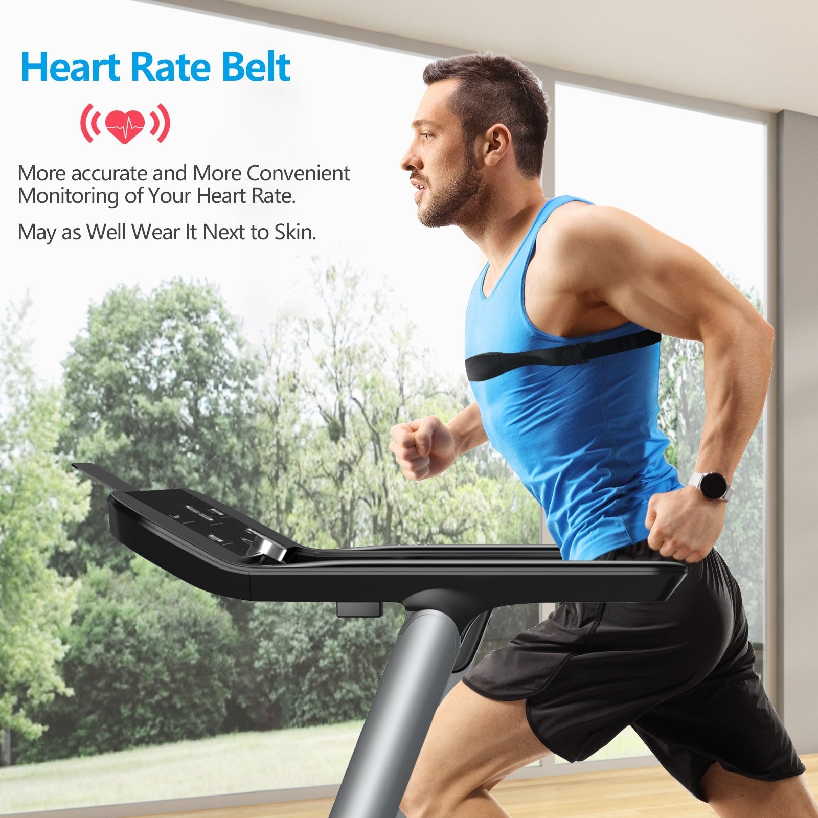 Italian Designed Folding Treadmill with Heart Rate Monitoring