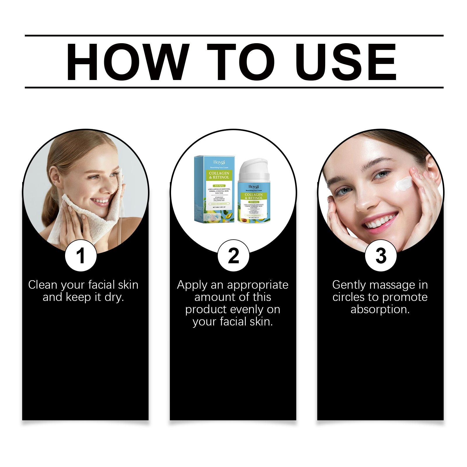 Collagen Facial Moisturizer Hydrating Cream for Softer Looking Skin
