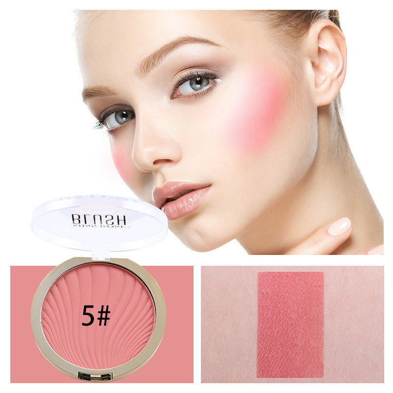 Six-Color Matte Blush and Highlighter Palette Set