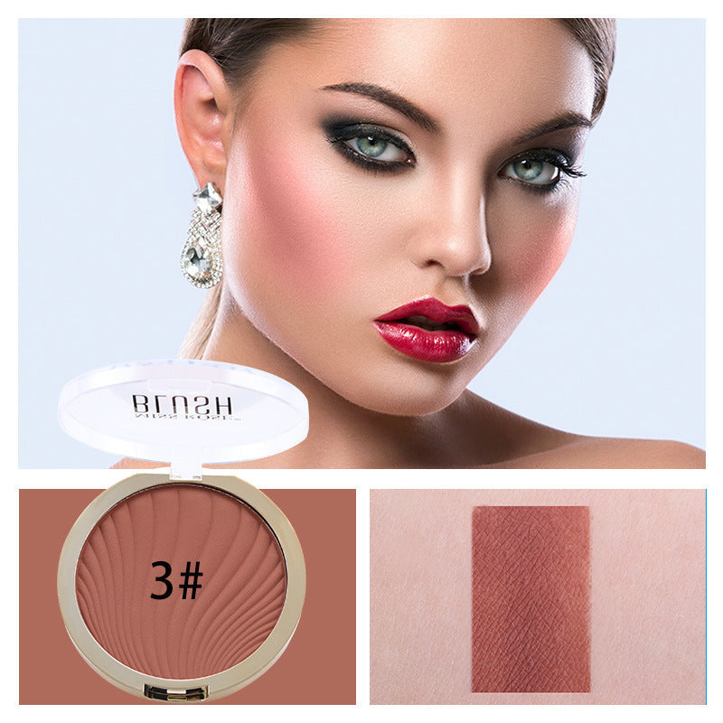 Six-Color Matte Blush and Highlighter Palette Set