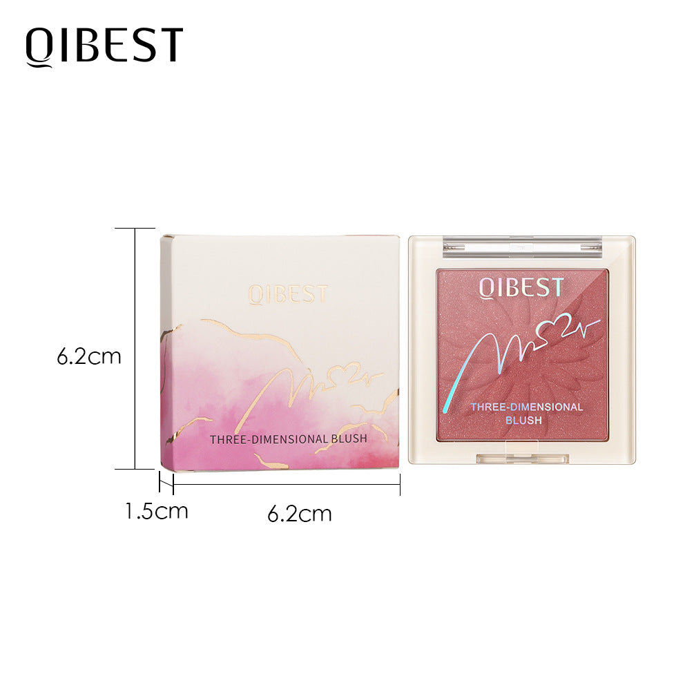 Matte Pearlescent Blush Powder Long-Lasting Natural Finish