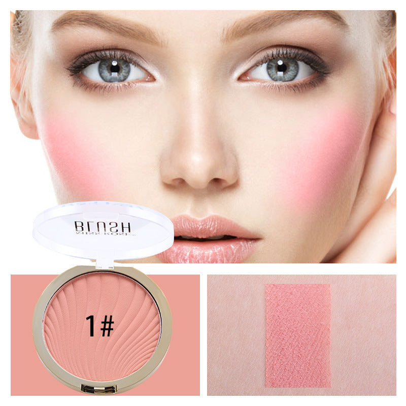 Six-Color Matte Blush and Highlighter Palette Set