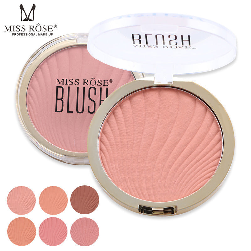 Six-Color Matte Blush and Highlighter Palette Set