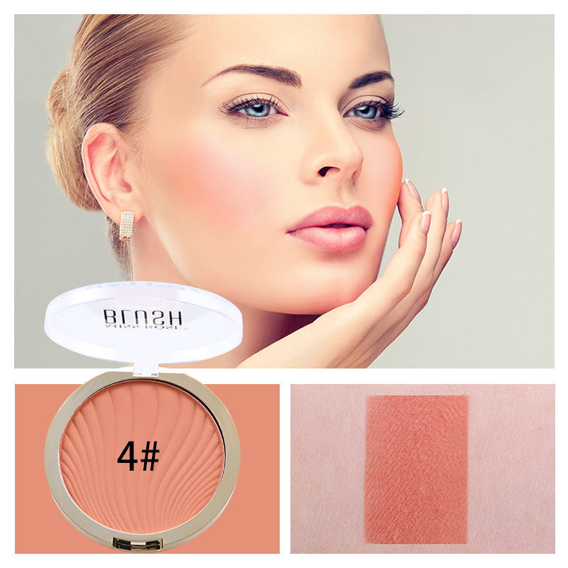 Six-Color Matte Blush and Highlighter Palette Set
