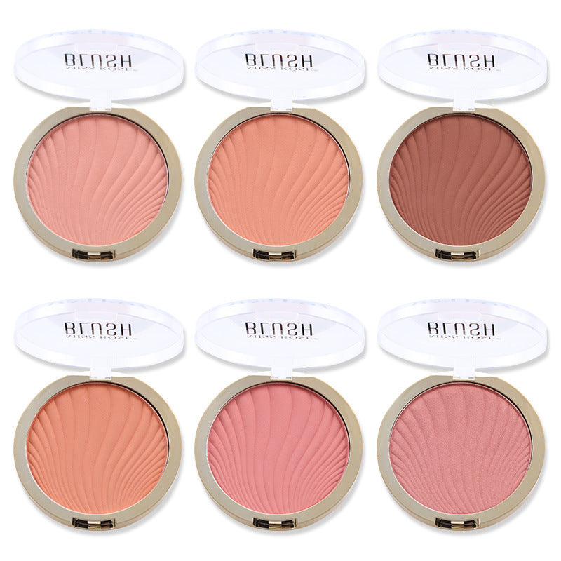 Six-Color Matte Blush and Highlighter Palette Set