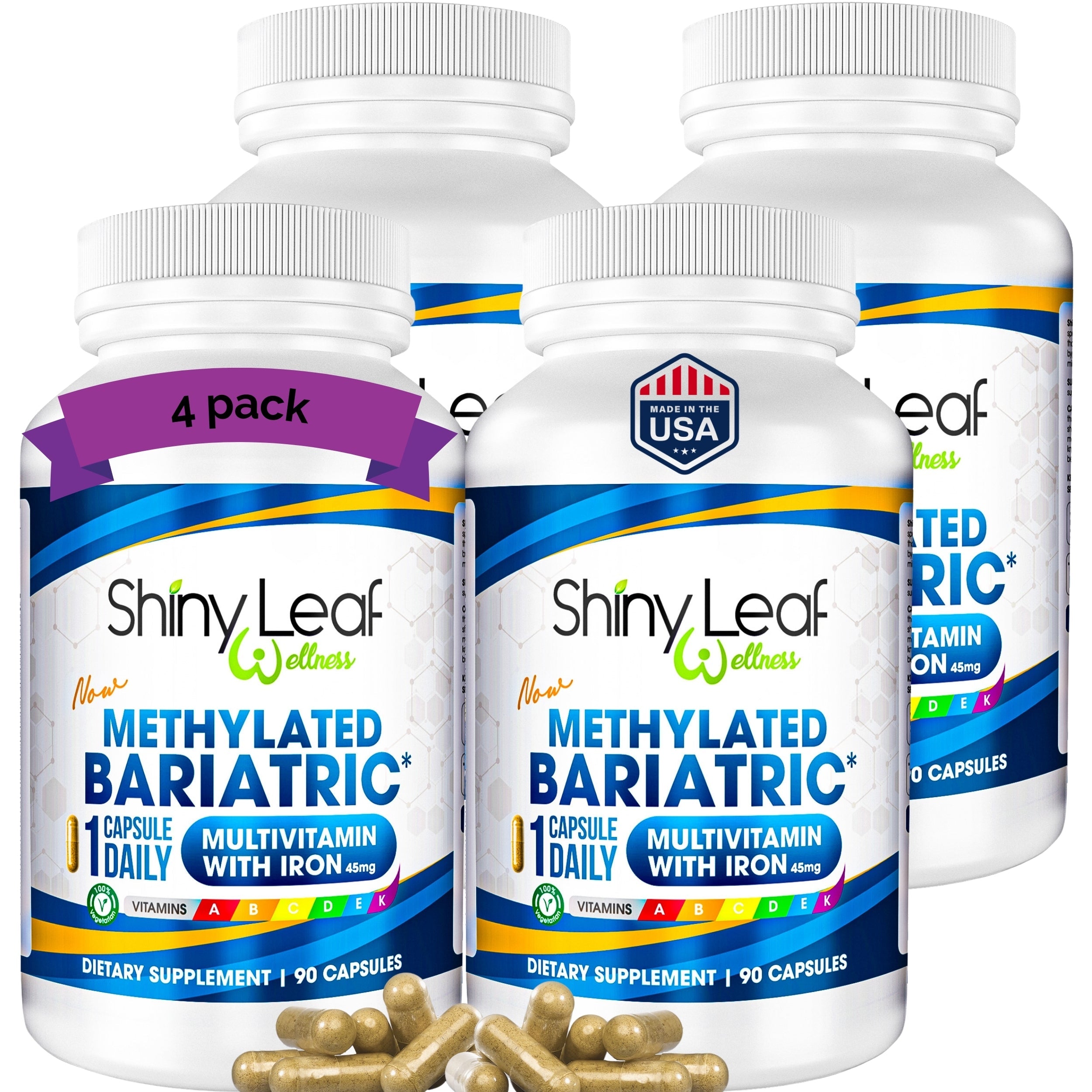 Methylated Bariatric Multivitamins with Iron One Daily Capsule