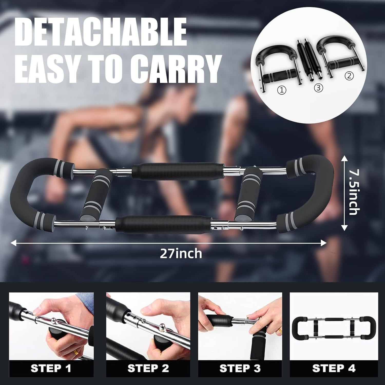 Adjustable U-Shaped Arm Chest Strength Training Fitness Device