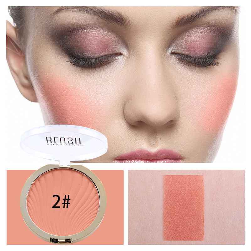 Six-Color Matte Blush and Highlighter Palette Set