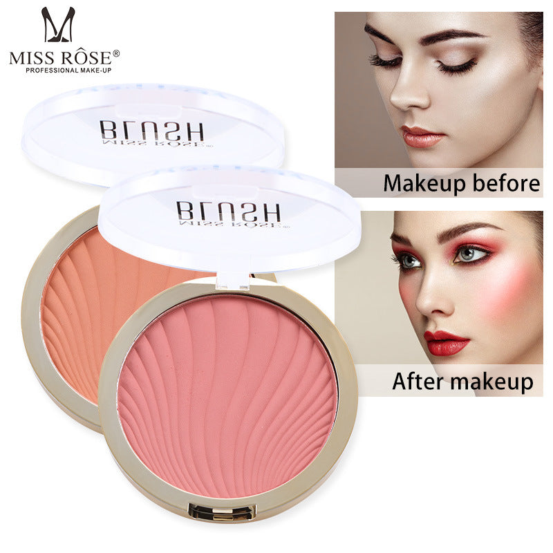 Six-Color Matte Blush and Highlighter Palette Set