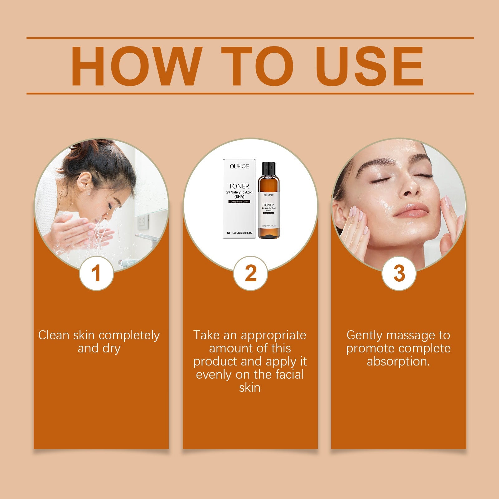 Salicylic Acid Pore Care Hydrating Facial Toner Refreshing