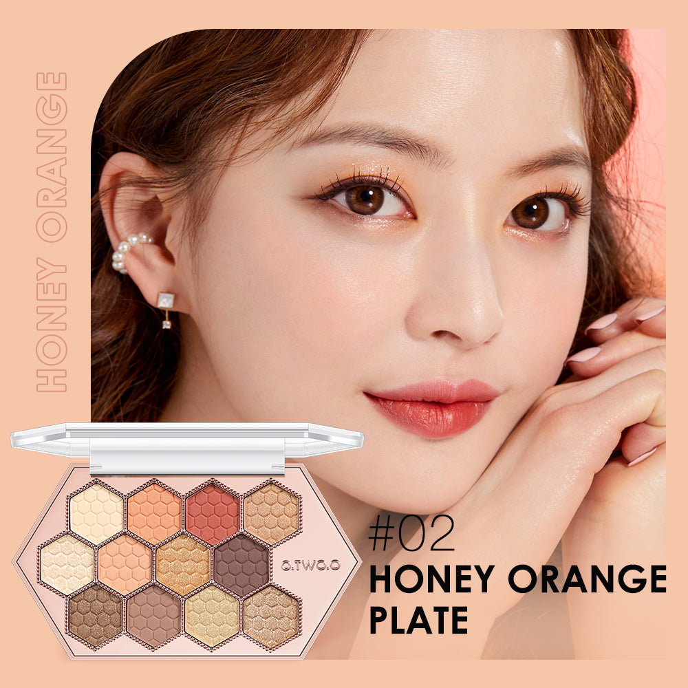 12-Color Eyeshadow Palette with Natural Shimmer Shades