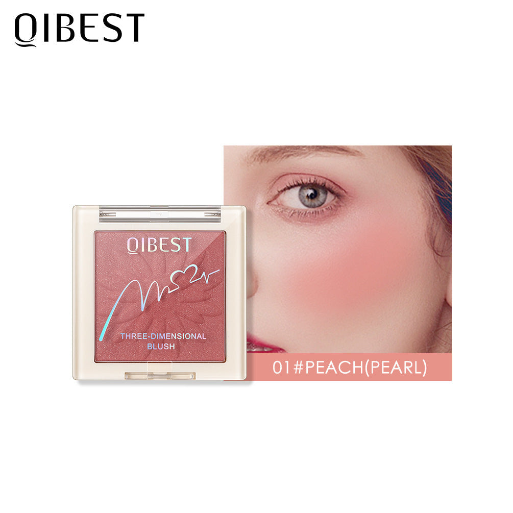 Matte Pearlescent Blush Powder Long-Lasting Natural Finish