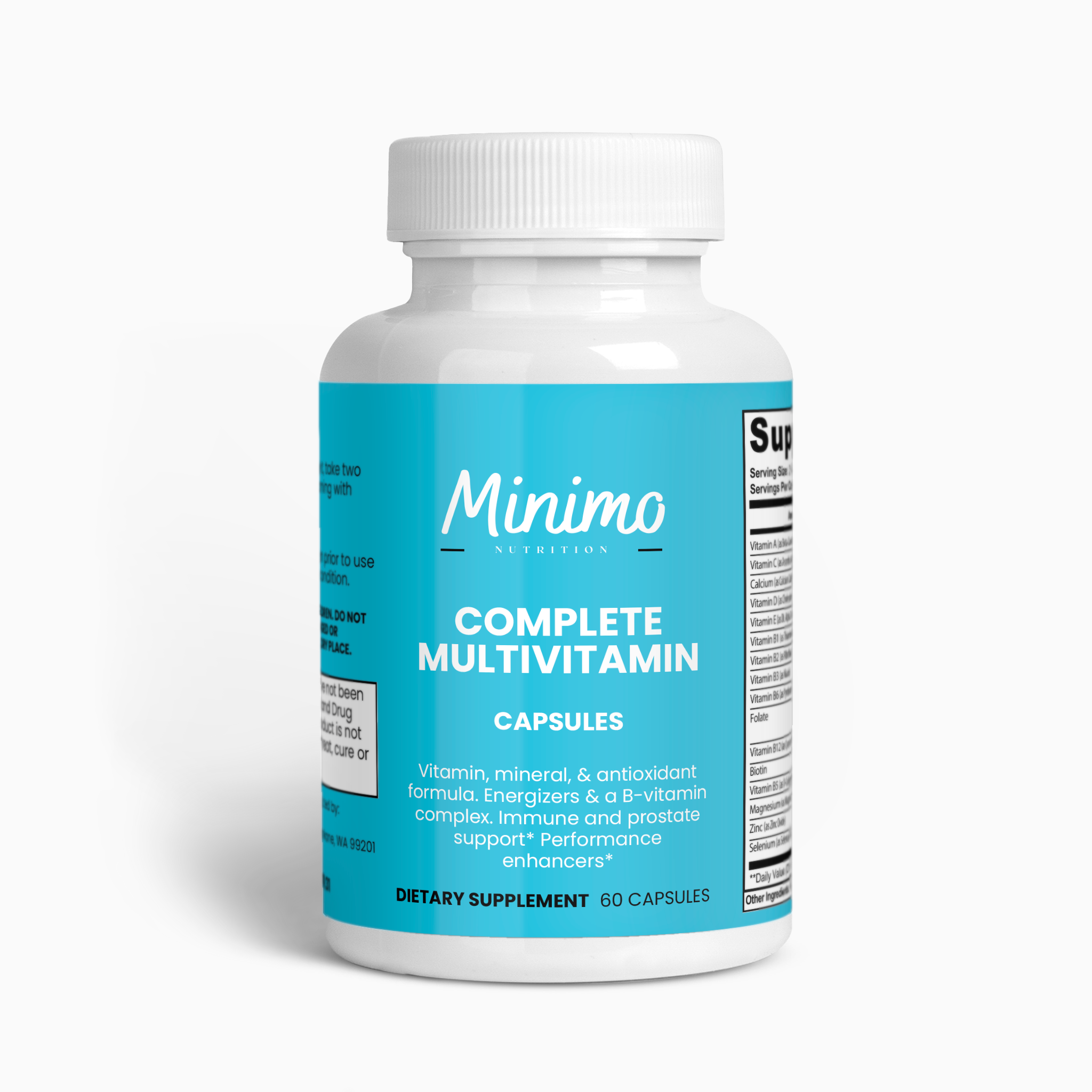 Complete Multivitamin Immunity Boost Supplement 60 Count Capsules