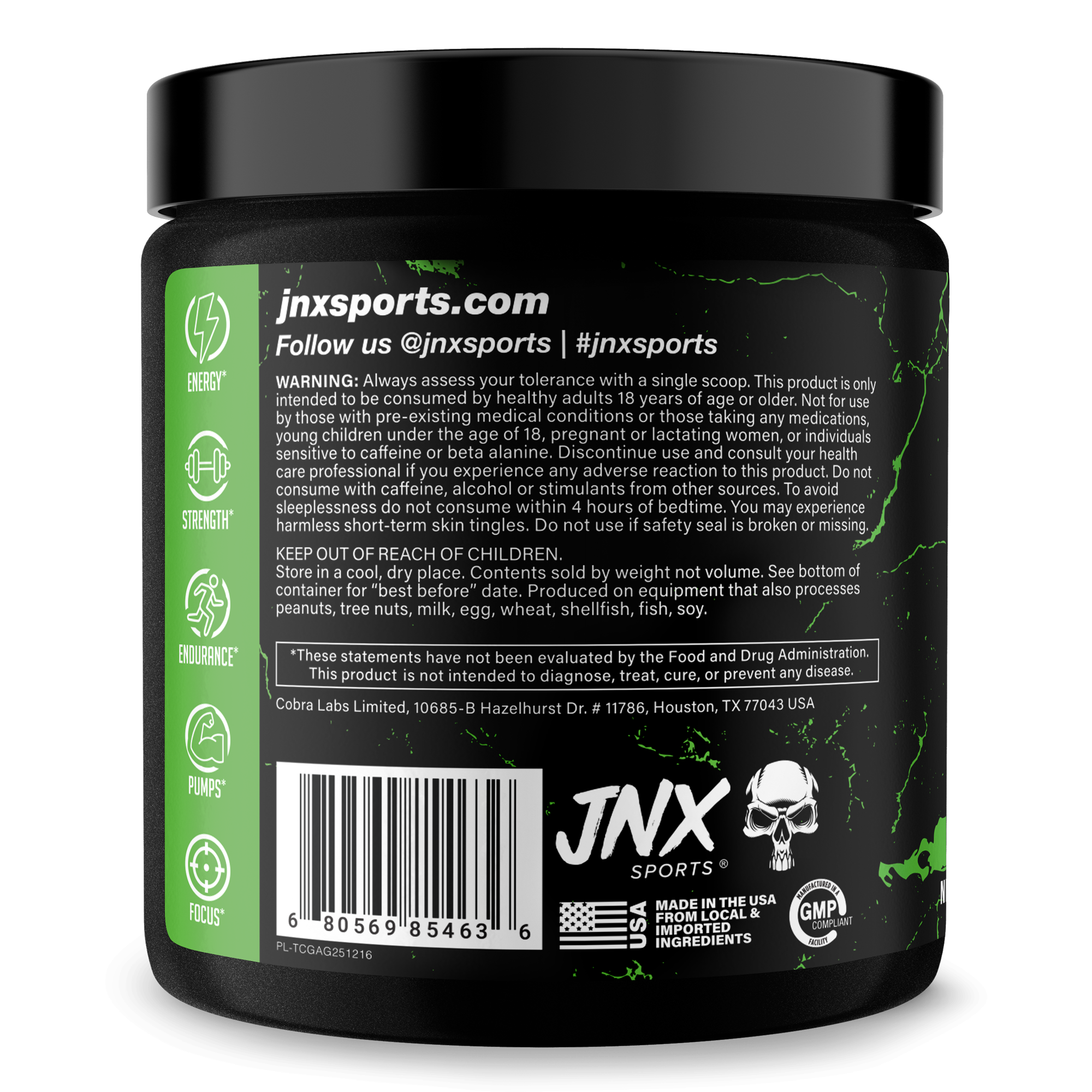 Pre-Workout Energy Focus Performance Supplement