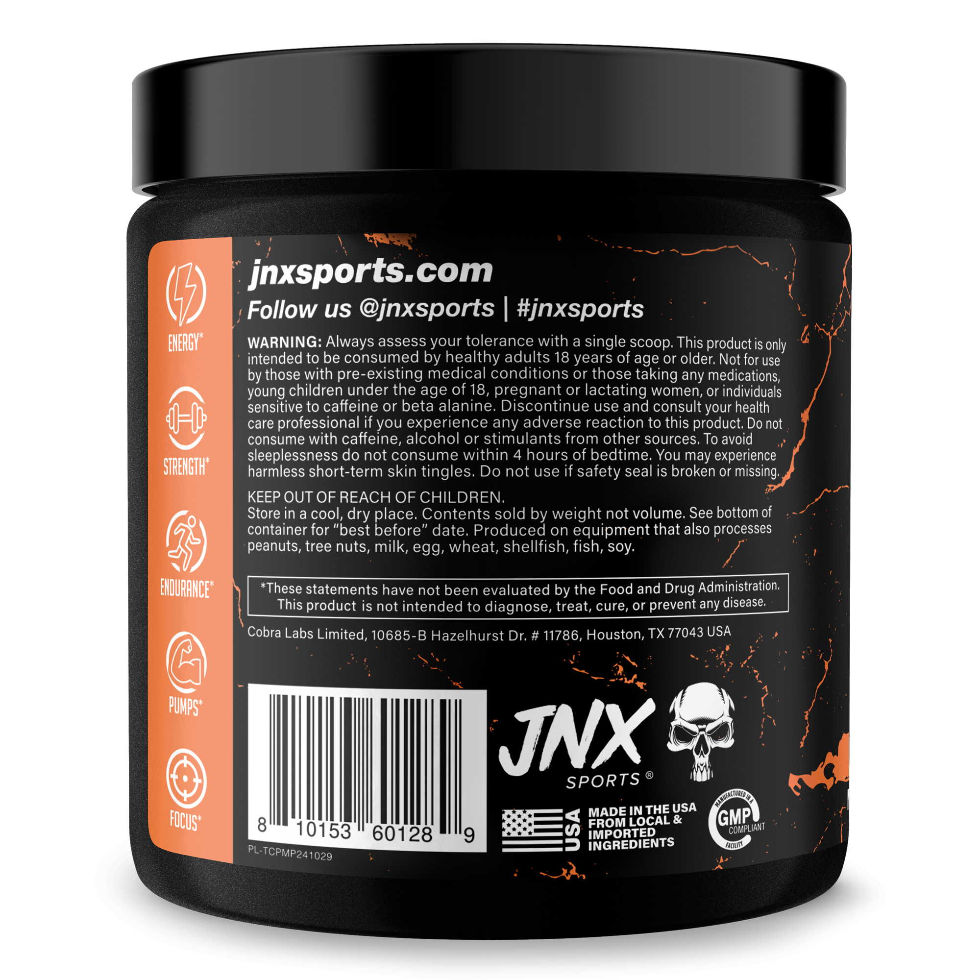 Pre-Workout Energy Focus Performance Supplement