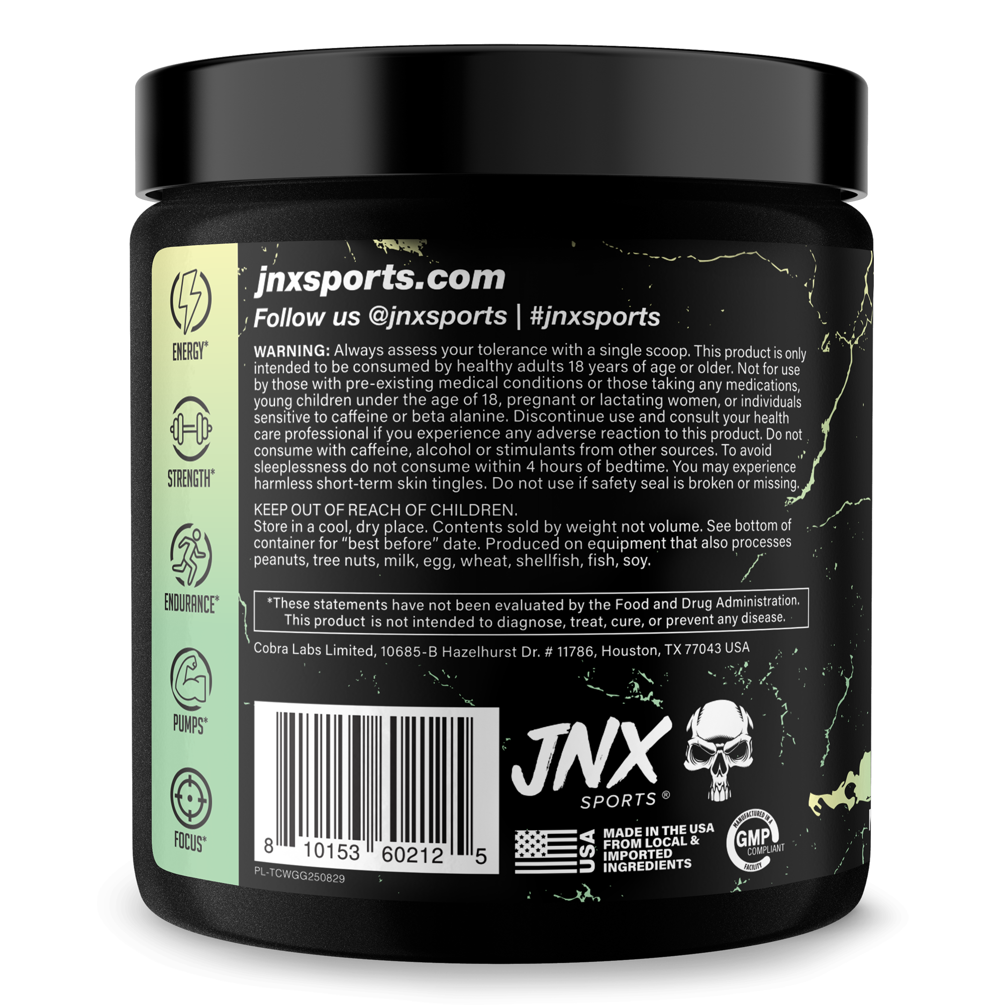 Pre-Workout Energy Focus Performance Supplement