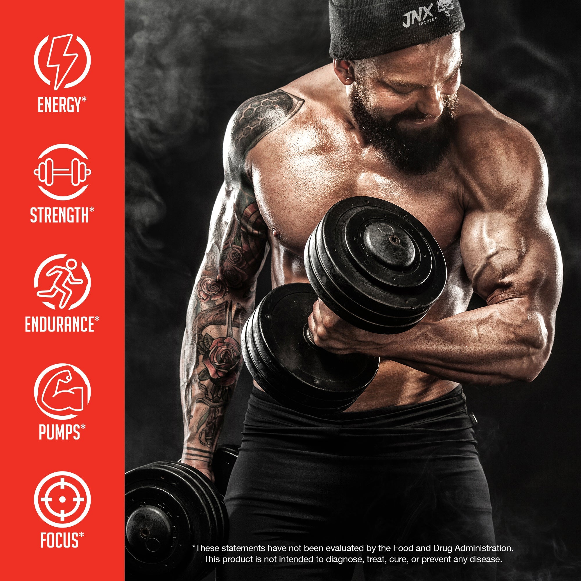 Pre-Workout Energy Focus Performance Supplement