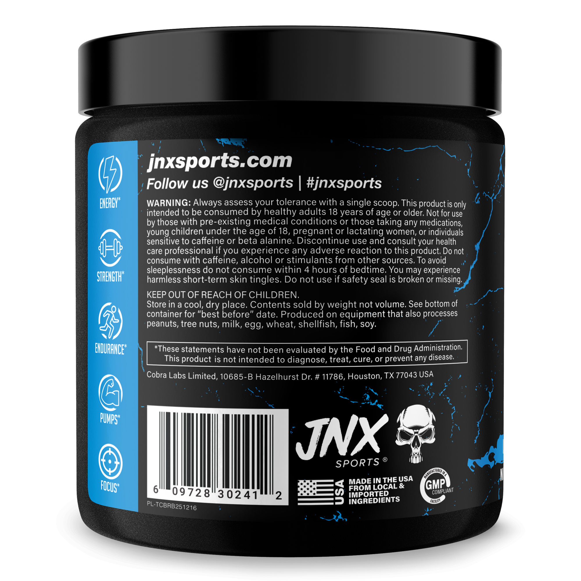 Pre-Workout Energy Focus Performance Supplement