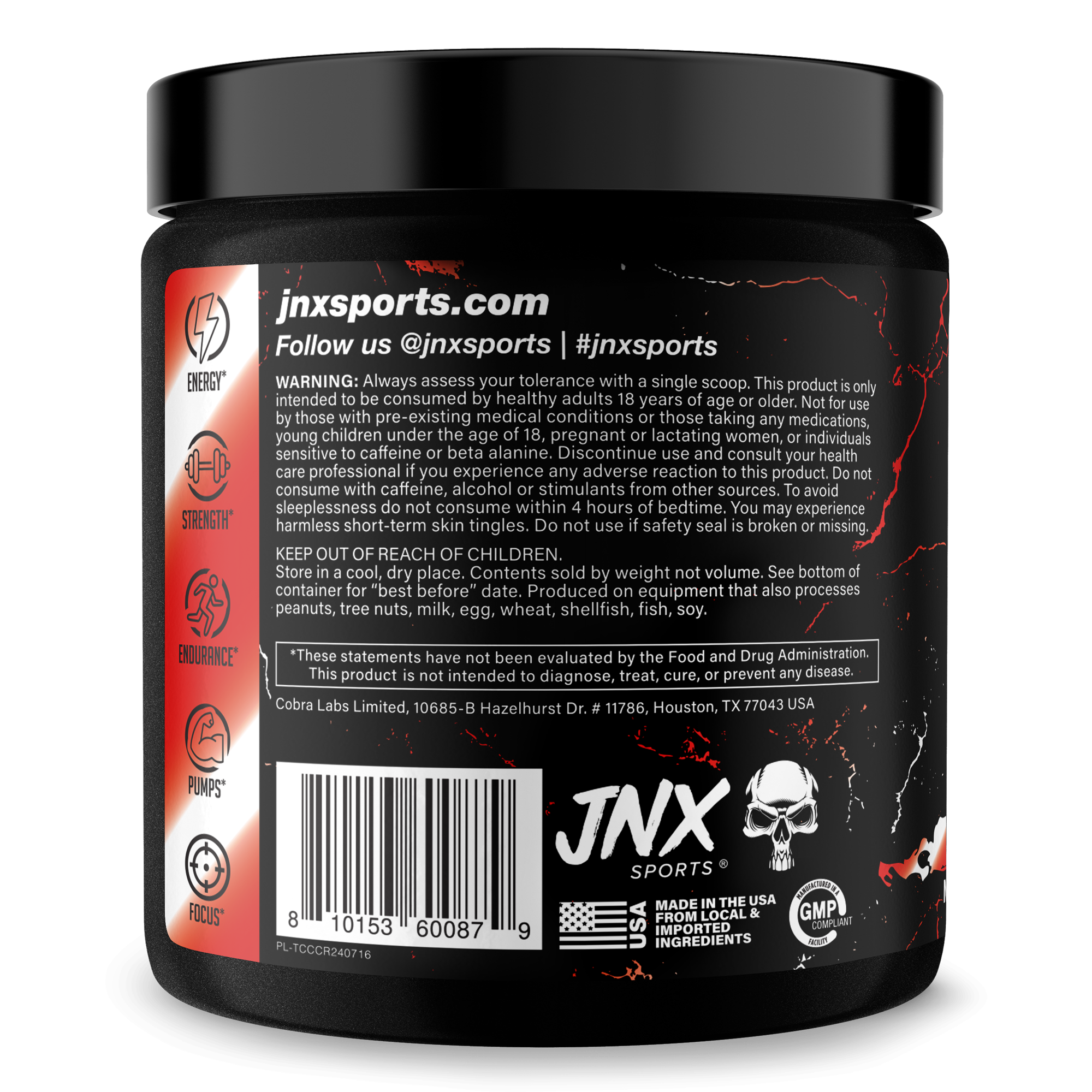 Pre-Workout Energy Focus Performance Supplement