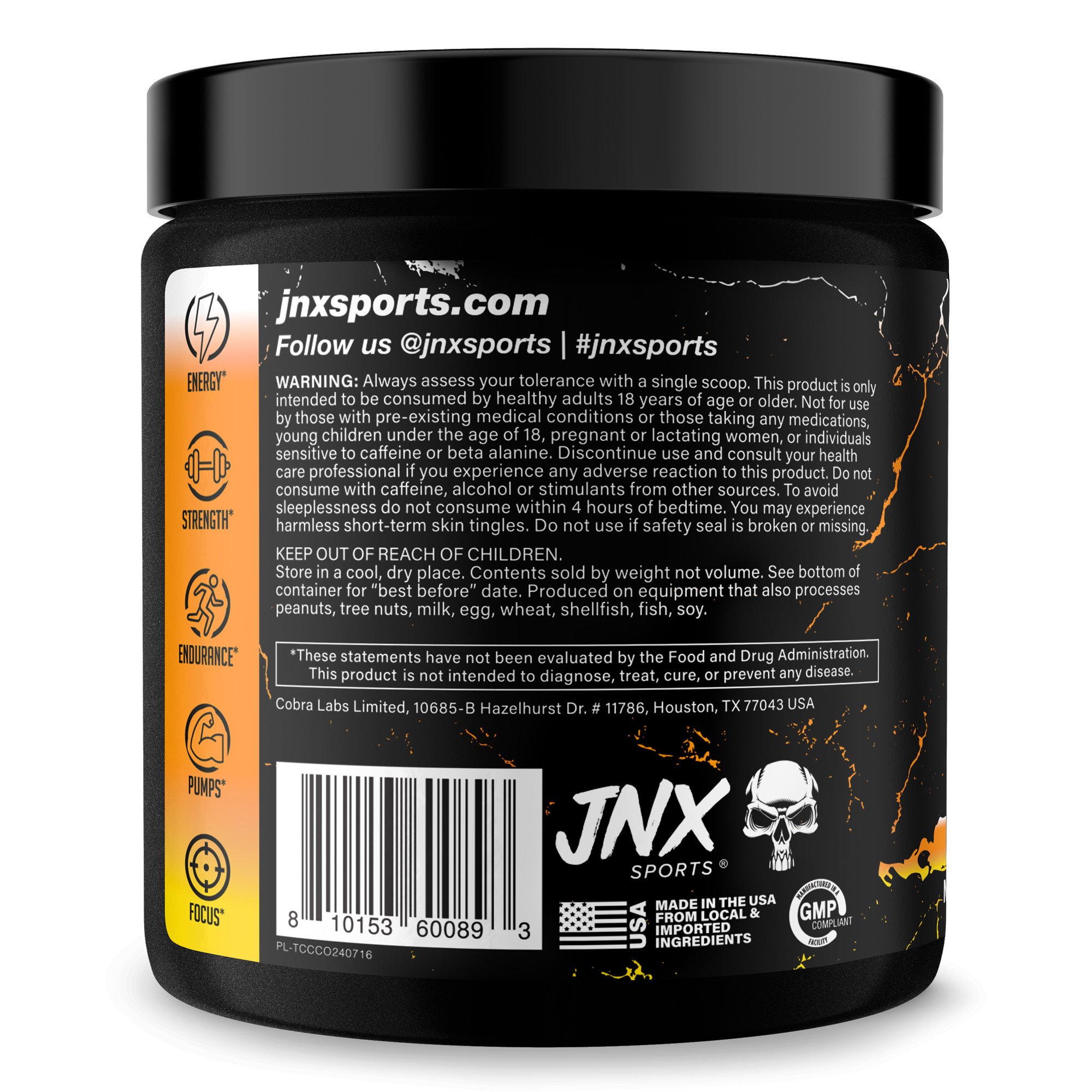 Pre-Workout Energy Focus Performance Supplement
