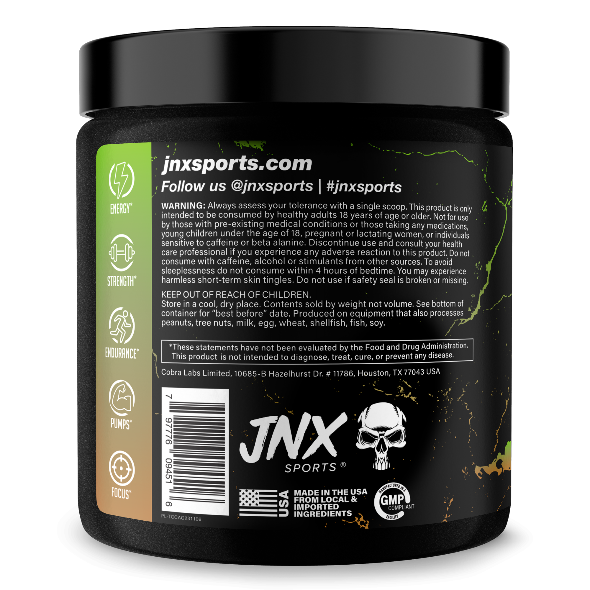 Pre-Workout Energy Focus Performance Supplement