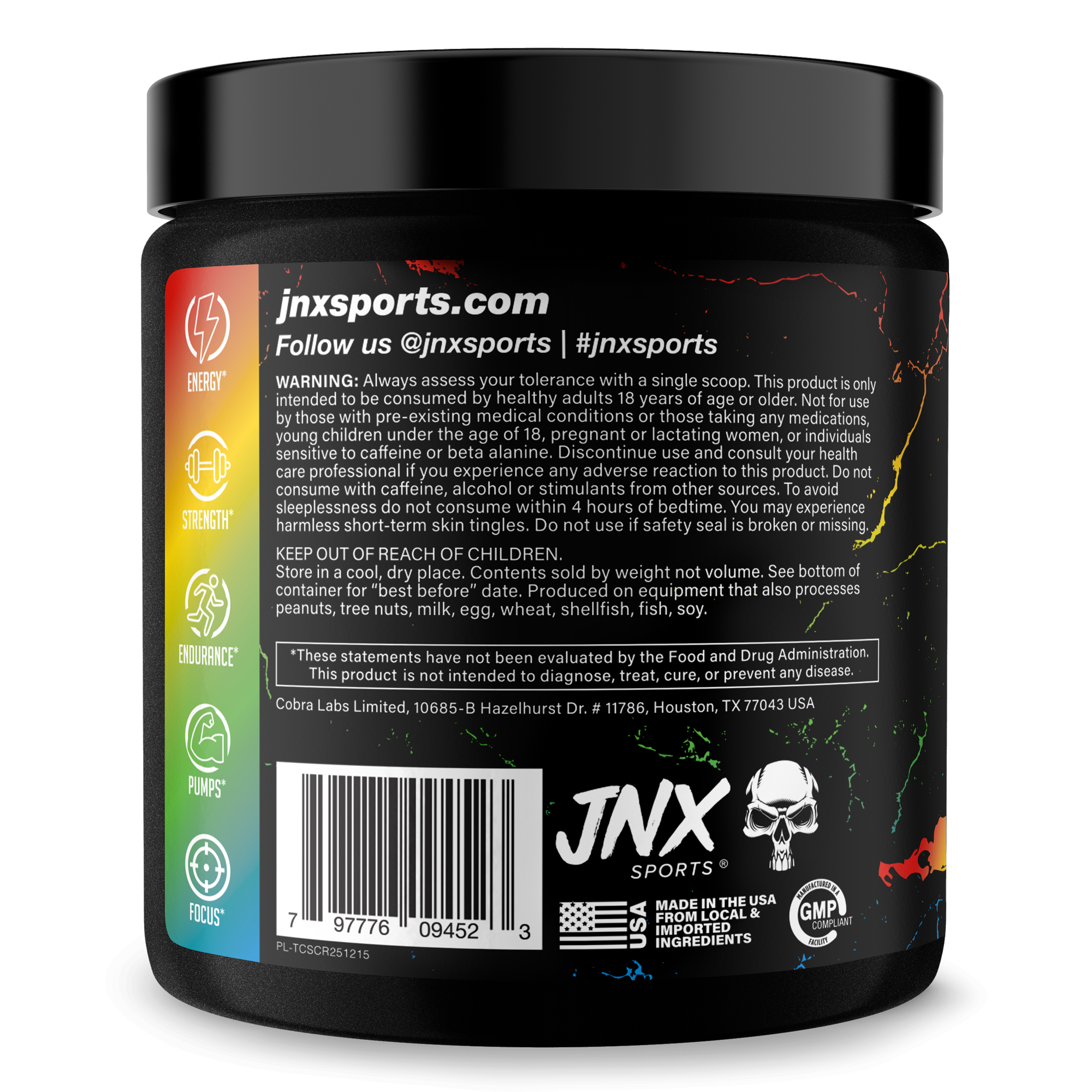 Pre-Workout Energy Focus Performance Supplement