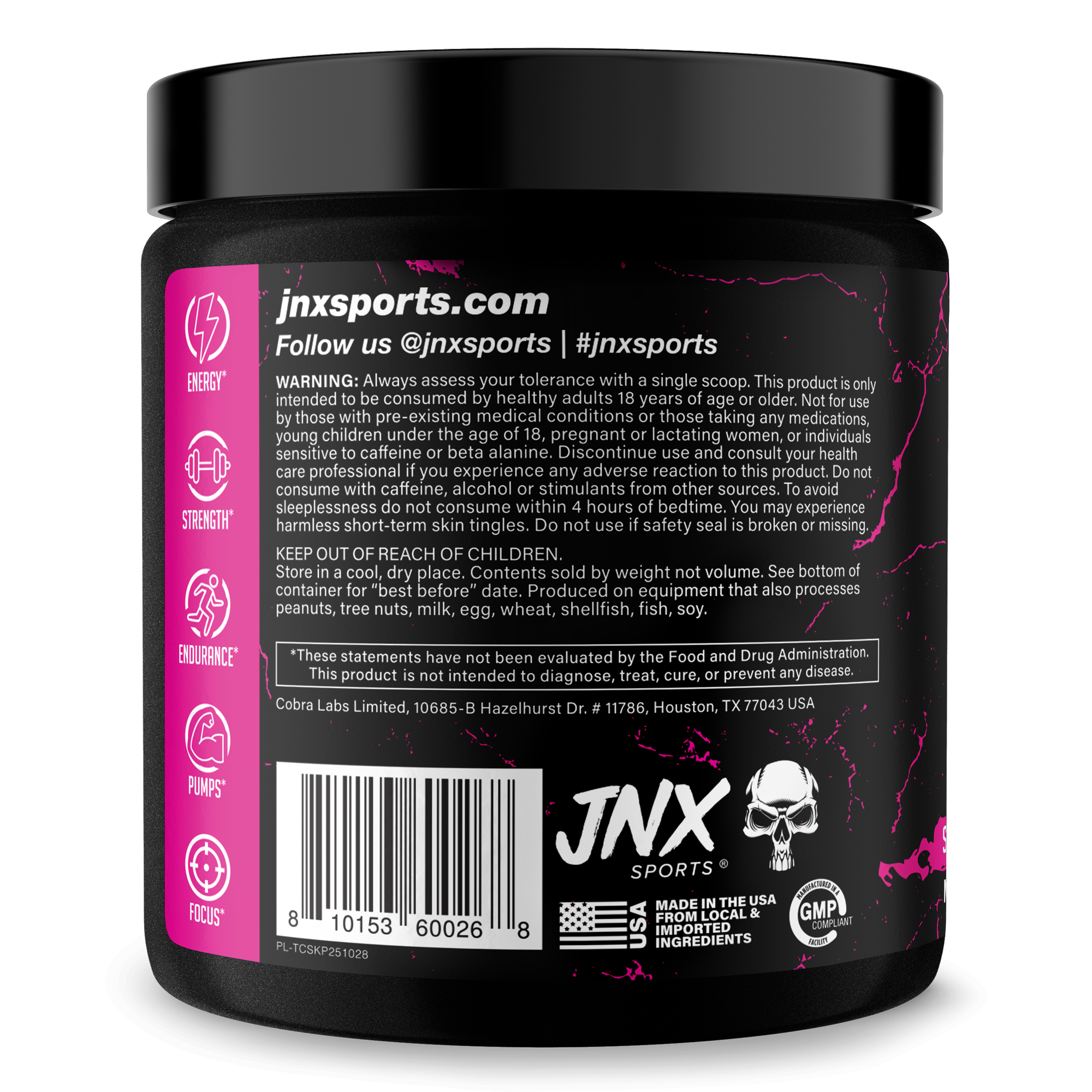 Pre-Workout Energy Focus Performance Supplement