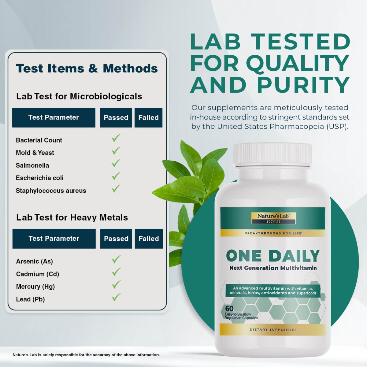 Gold One Daily Multivitamin Supplement Capsules