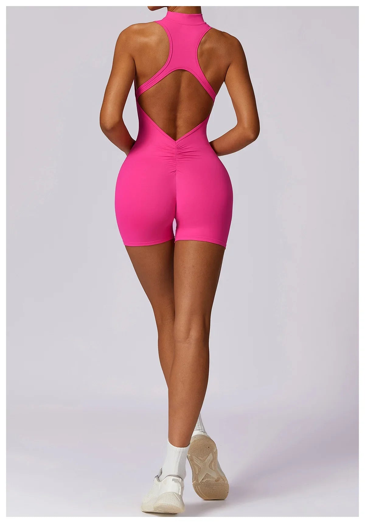 Women's Sleeveless Slim Activewear Jumpsuit for Fitness Wear