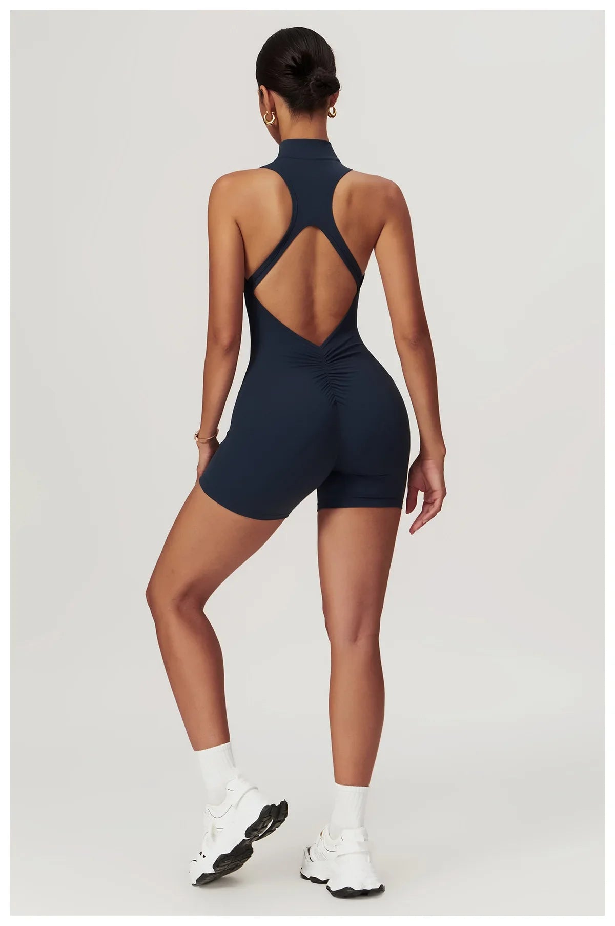 Women's Sleeveless Slim Activewear Jumpsuit for Fitness Wear