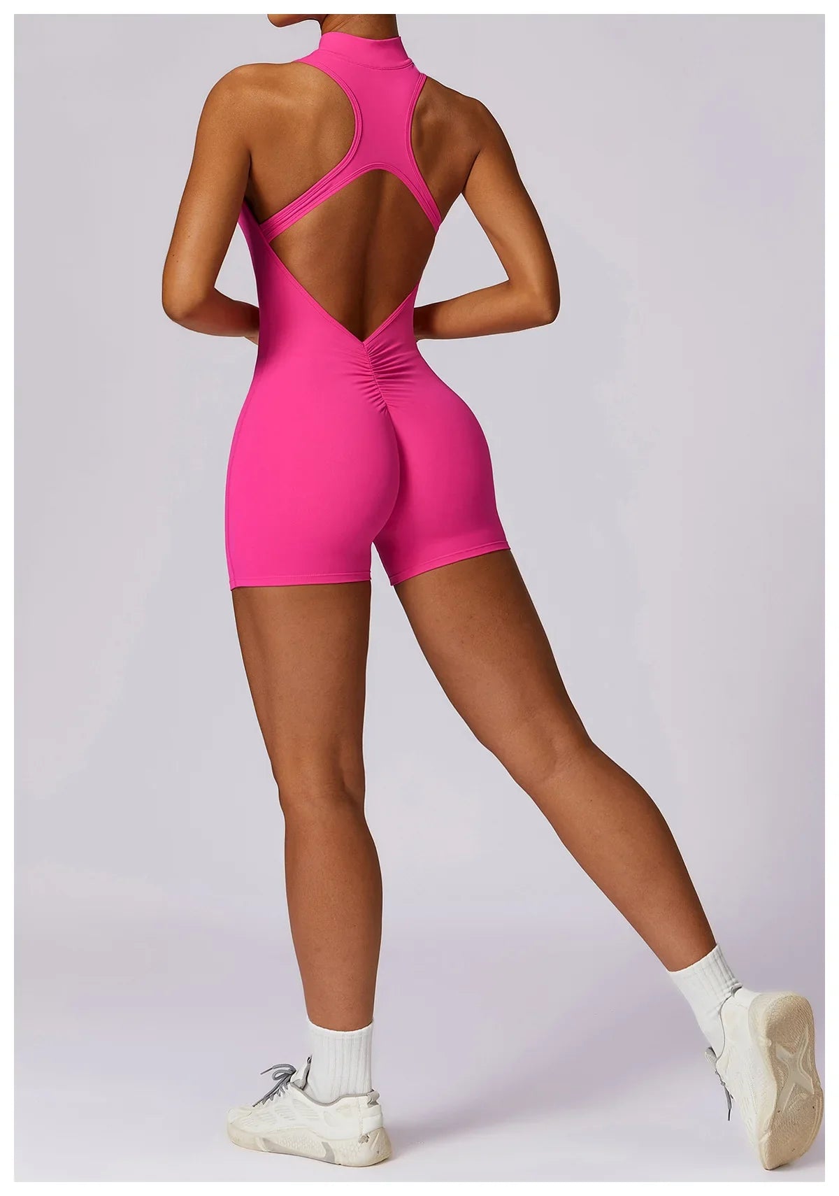 Women's Sleeveless Slim Activewear Jumpsuit for Fitness Wear