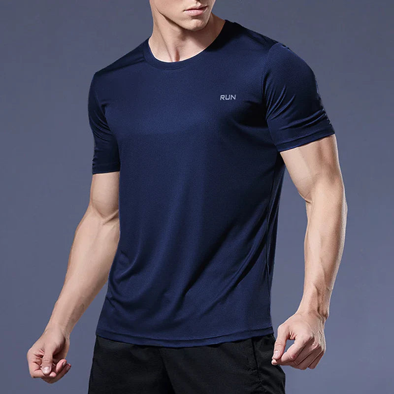 Men's Performance Running Tee Breathable Lightweight Athletic Shirt