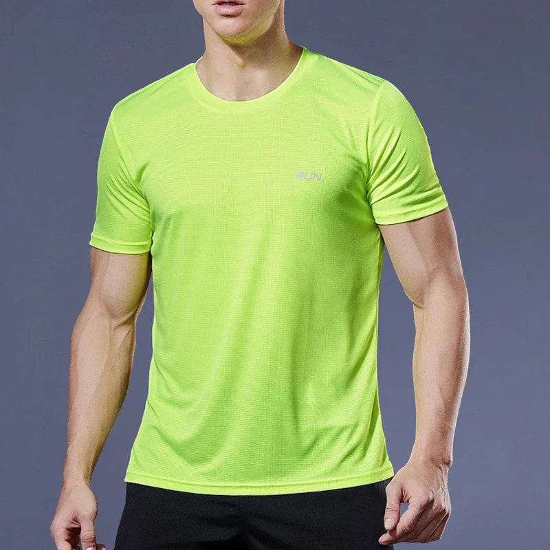 Men's Performance Running Tee Breathable Lightweight Athletic Shirt